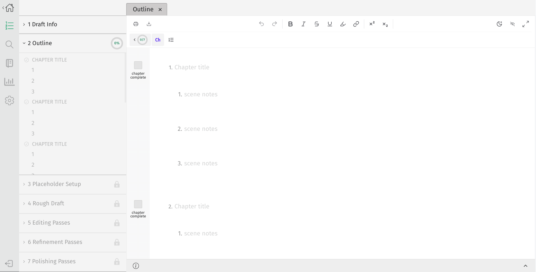 the Editor view