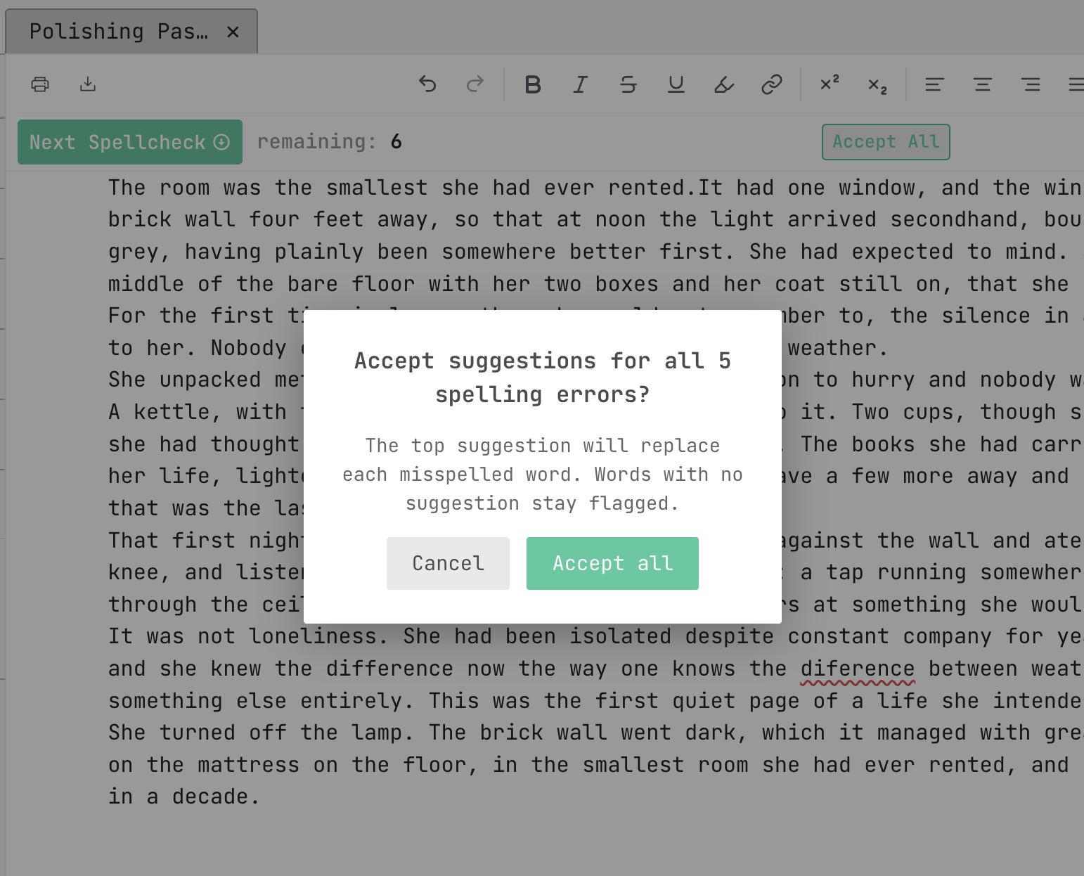 the Accept All confirmation prompt