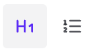 the Section toolbar button
